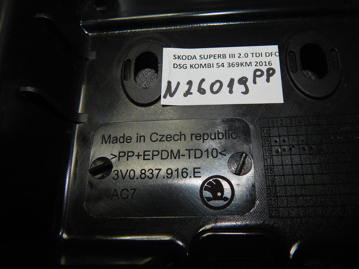 SKODA SUPERB 3V DOOR CAP PP 3V0837916E