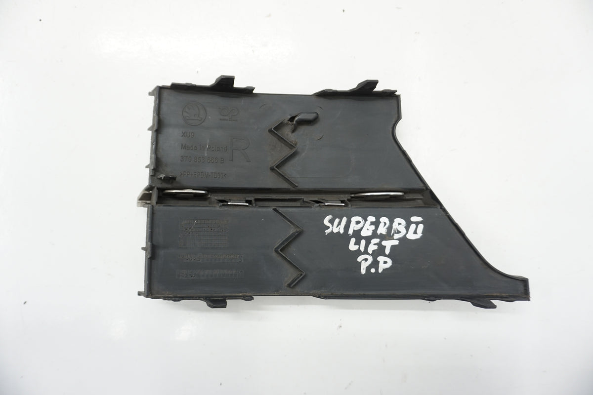 SKODA SUPERB II LIFT BUMPER GRILLE RIGHT 3T0853666B