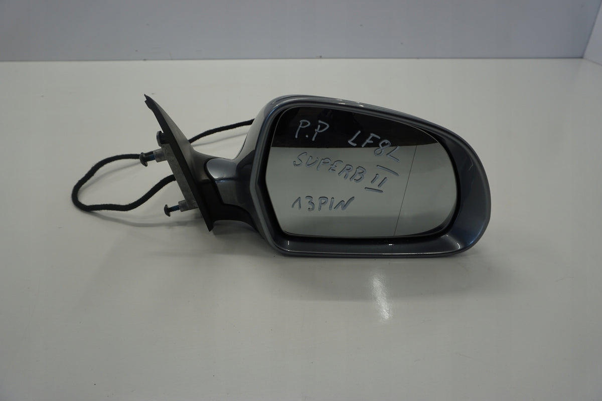 SKODA SUPERB II MIRROR RIGHT 13PIN LF8L ENGLISH UK