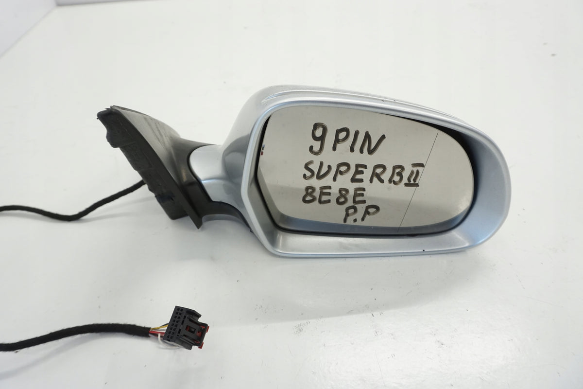 SKODA SUPERB II RIGHT MIRROR 9PIN 9156 ENGLISH UK