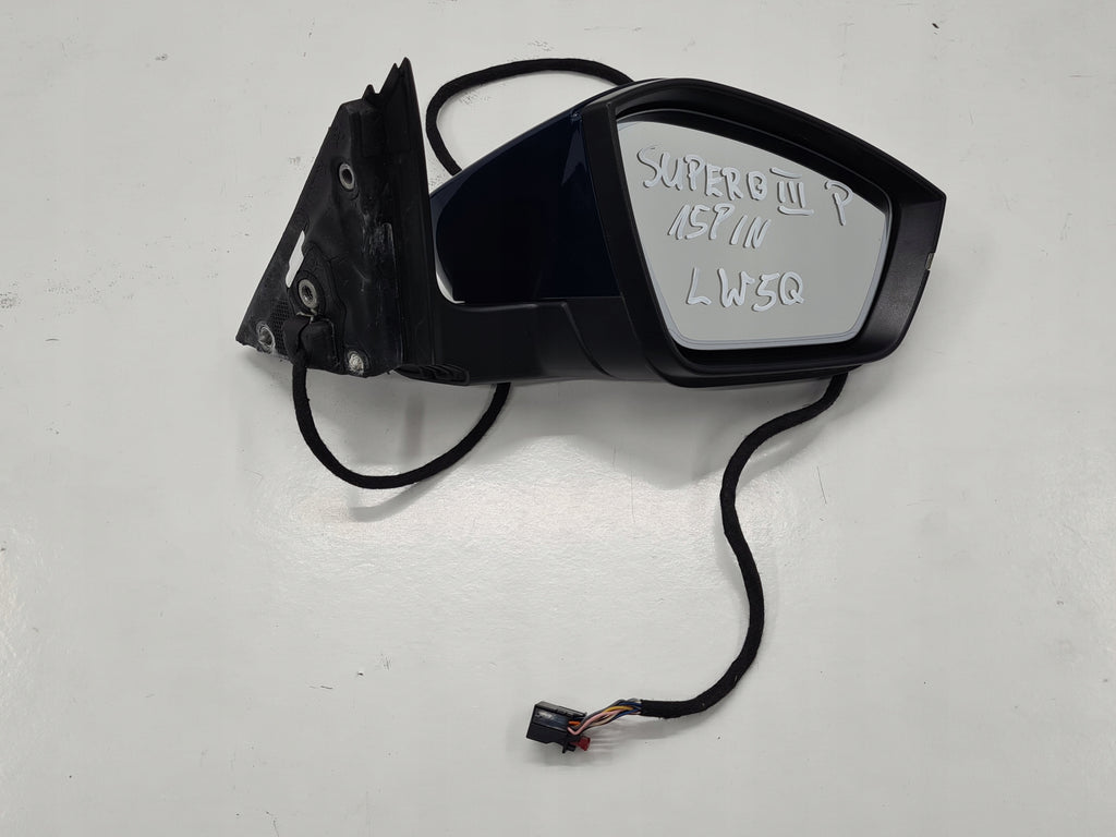 SKODA SUPERB III MIRROR RIGHT 15 PIN LW5Q ENGLISH