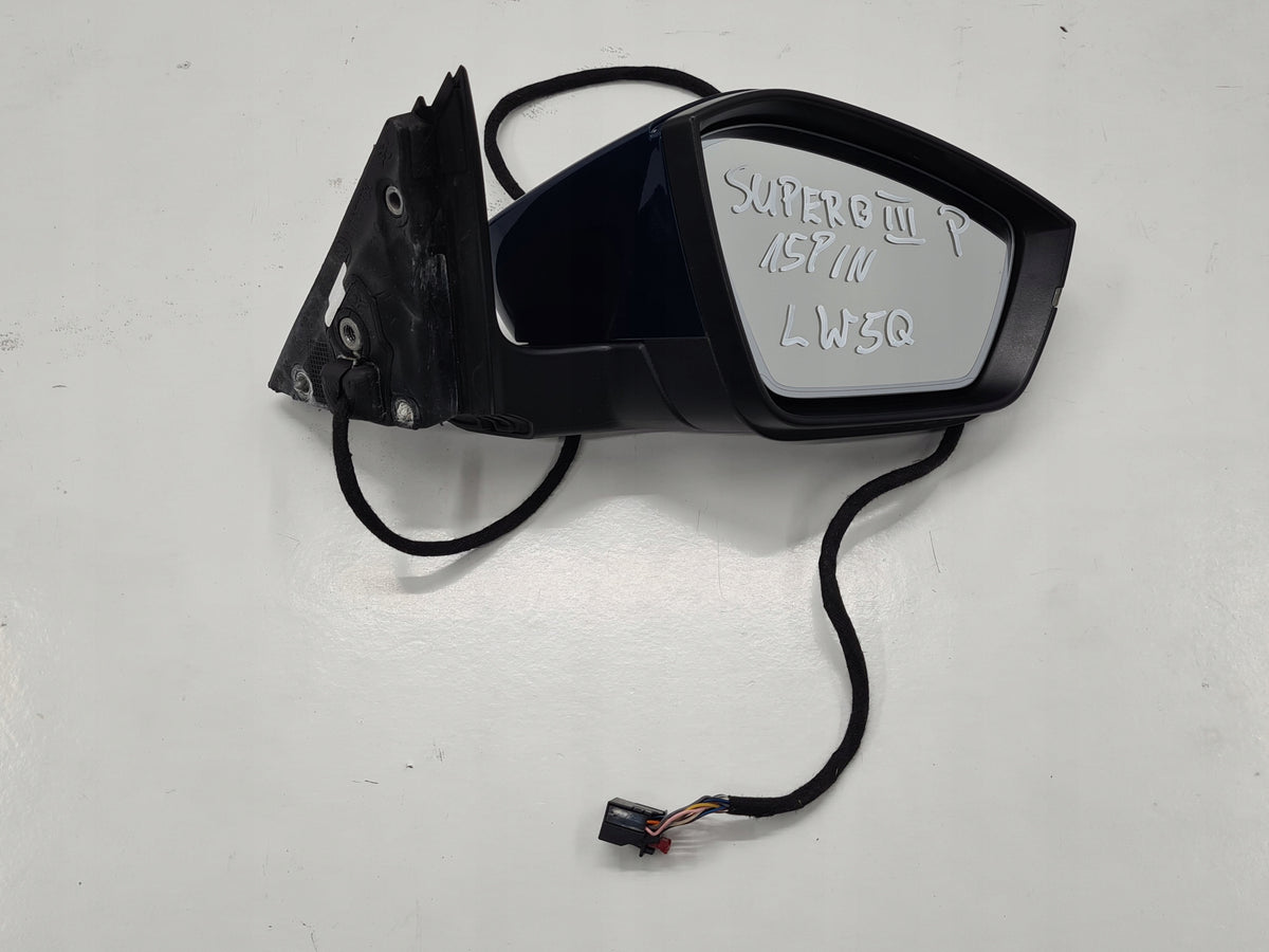 SKODA SUPERB III MIRROR RIGHT 15 PIN LW5Q ENGLISH