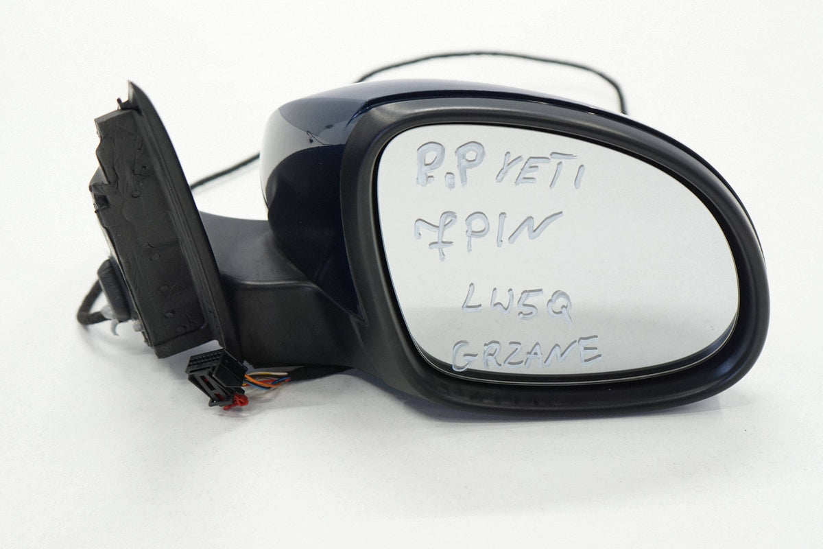 SKODA YETI 13R MIRROR RIGHT 7PIN MULLED LW5Q ANGLIK