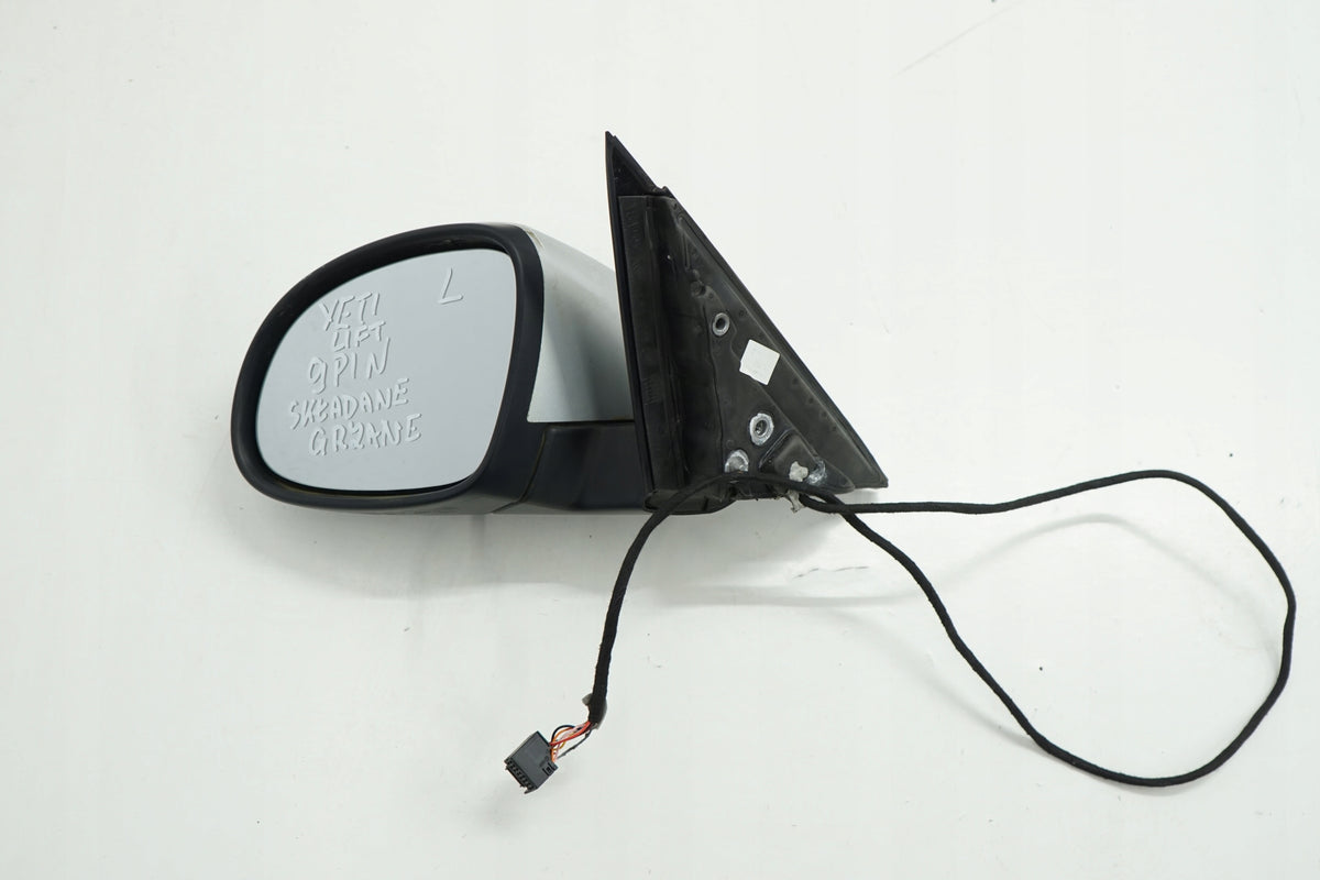 SKODA YETI LIFT 16R MIRROR LEFT 9PIN ANGLIK UK