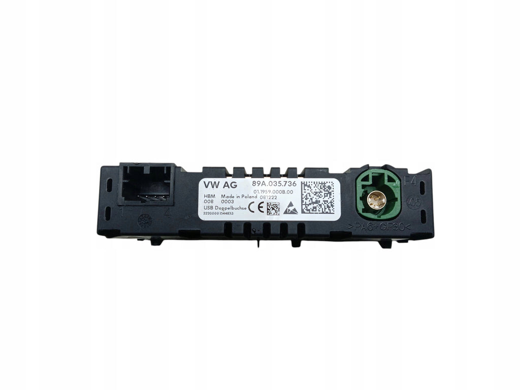 SOCKET USB PORT AUDI Q4 E-TRON 89A035736