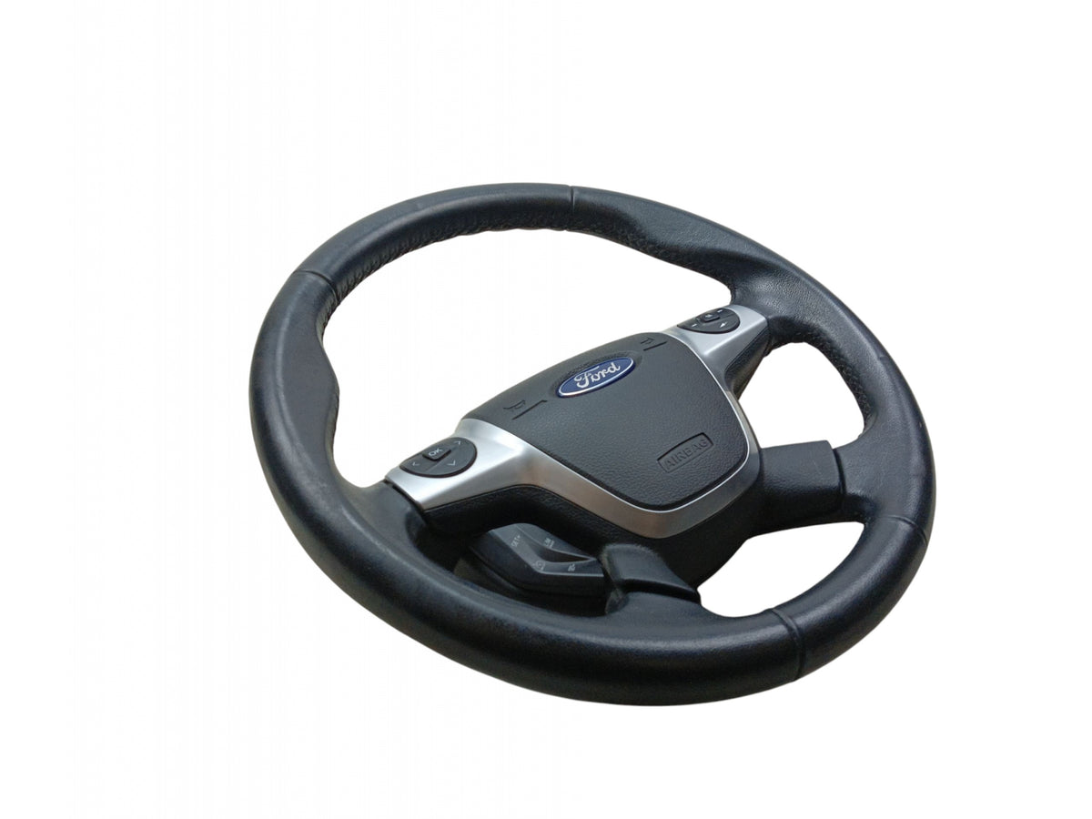 STEERING WHEEL LEATHER MULTIFUNCTION CRUISE CONTROL FORD FOCUS MK3 (10-14)