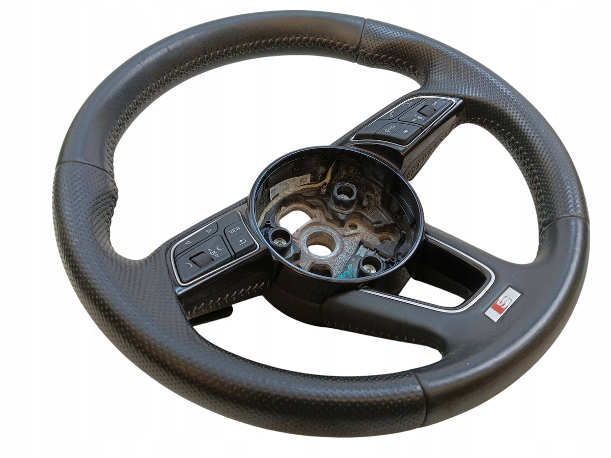 STEERING WHEEL LEATHER MULTIFUNCTION PADDLE AUDI A5 F5 8W S-LINE 8IN0419689