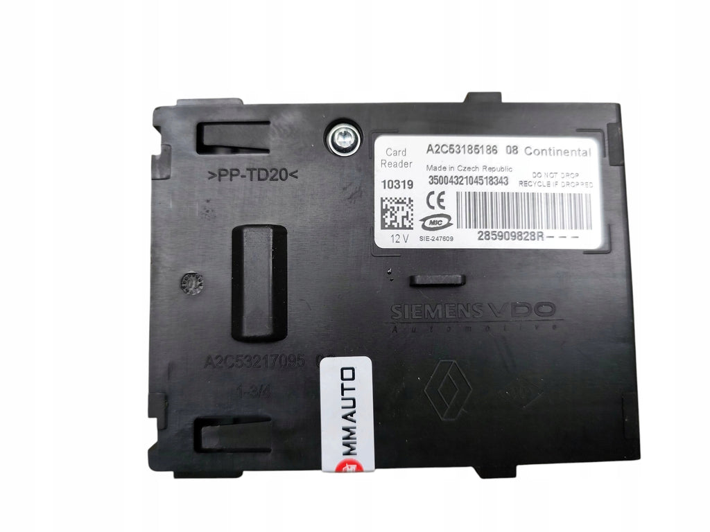 STEERING WHEEL LOCK READER CARD RENAULT MEGANE III 3 8200604932 285909828R