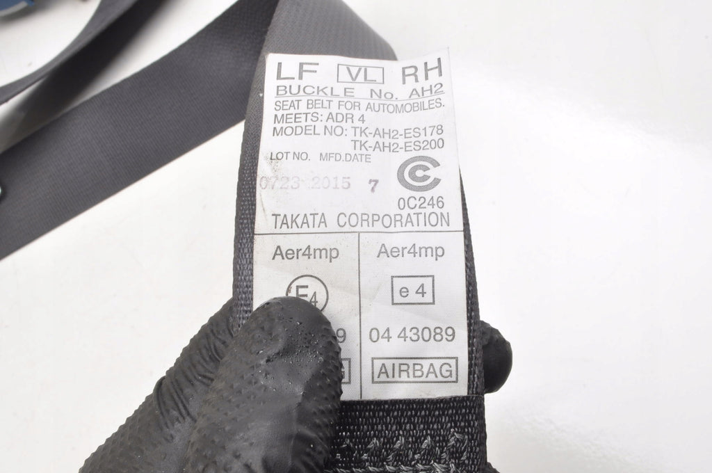 SUBARU LEVORG SEAT BELT RIGHT FRONT TK-AH2-ES178 0589-P1-000146