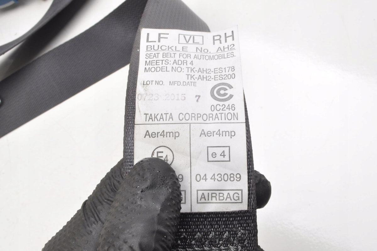 SUBARU LEVORG SEAT BELT RIGHT FRONT TK-AH2-ES178 0589-P1-000146