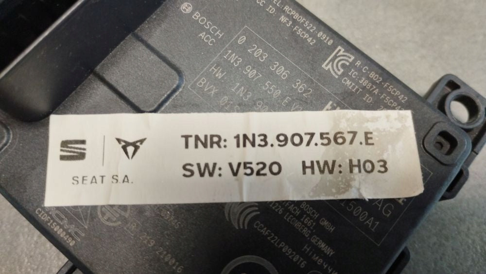 Seat Leon IV RADAR DISTRONIC 1N3907567E 1N3907550E