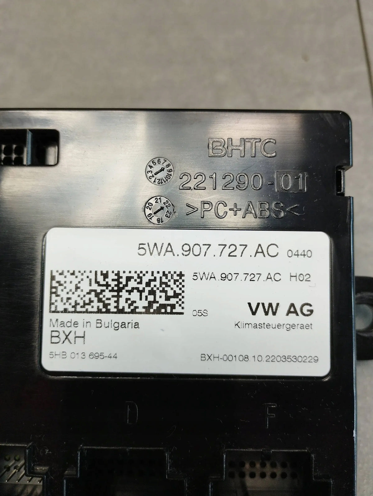 Skoda Octavia Mk4 AIR CONDITIONING MODULE 5WA907727AC