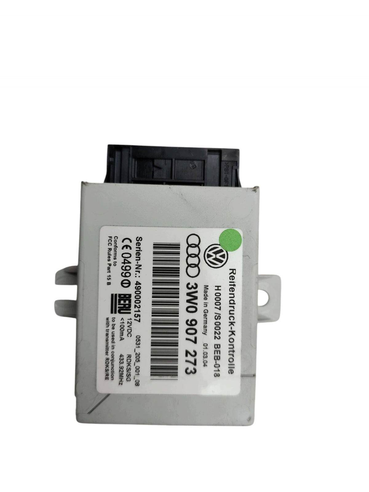 TIRE PRESSURE CONTROLLER MODULE BENTLEY CONTINENTAL GT I 2003-2010 3W0907273