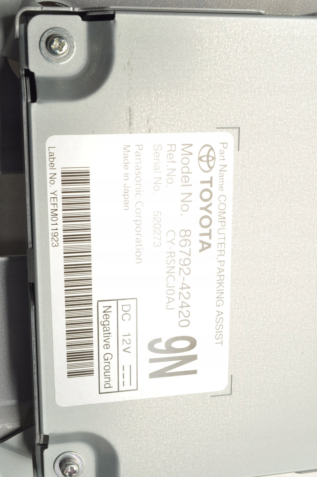 TOYOTA BZ4X PDC PARKTRONIC 86792-42420 MODULE