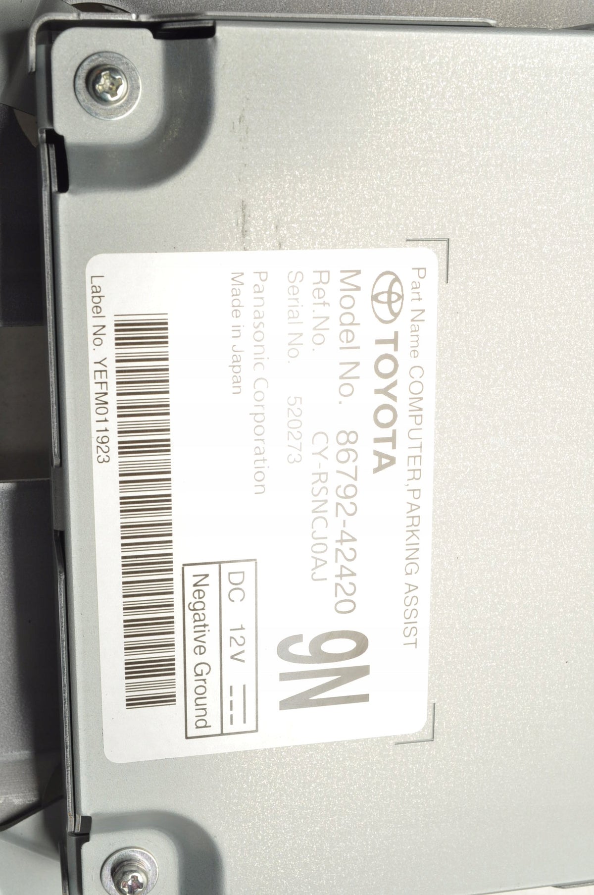 TOYOTA BZ4X PDC PARKTRONIC 86792-42420 MODULE