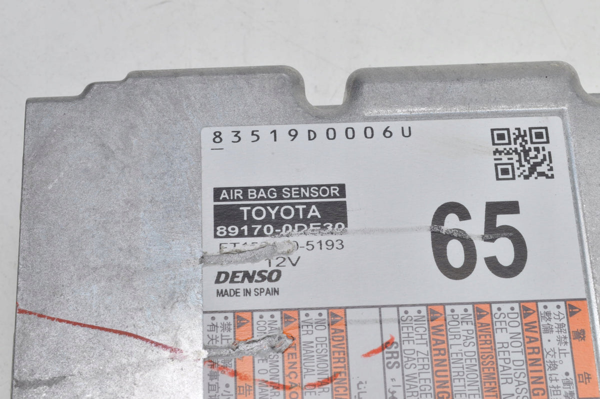 TOYOTA YARIS CROSS SENSOR AIRBAG 23R 89170-0DE30
