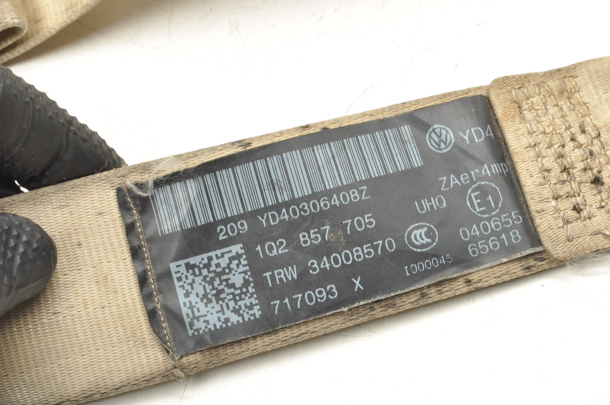 VOLKSWAGEN EOS SAFETY BELT LEFT FRONT CONVERTIBLE 1Q2857705