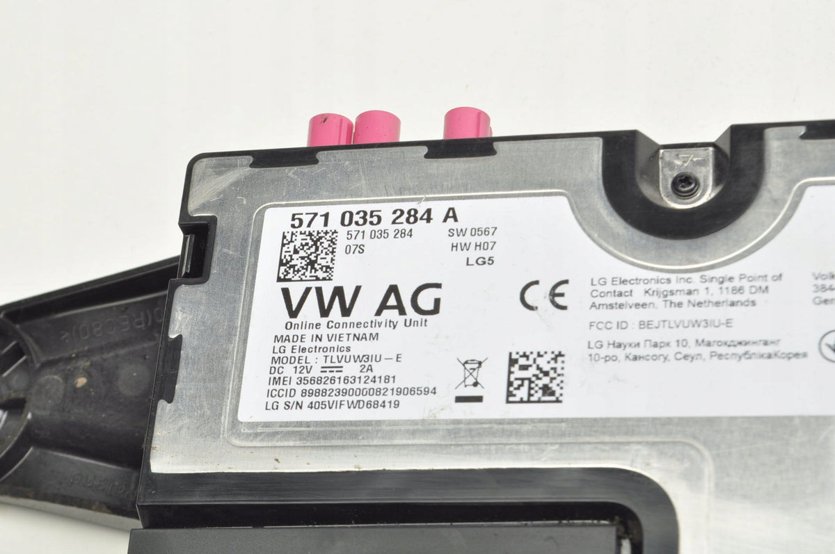 VOLKSWAGEN GOLF 8 TIGUAN III MODULE DRIVER ONLINE SERVICES 571035284A