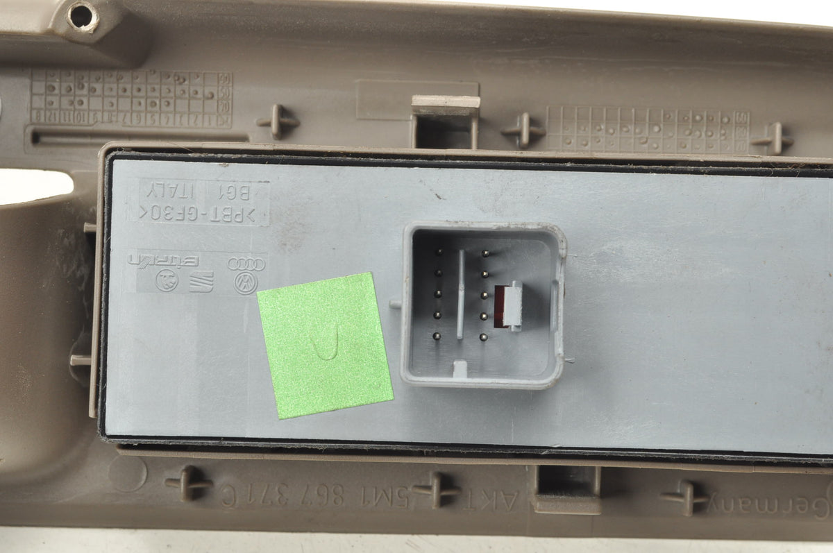 VOLKSWAGEN GOLF PLUS PANEL WINDOW SWITCH 5M1867371C BRIGHT