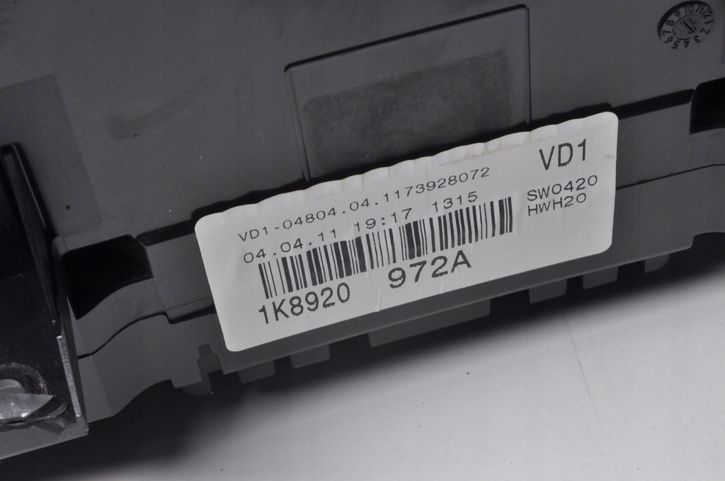 VOLKSWAGEN SCIROCCO III 2.0 TDI 140KM COUNTER CLOCKS 1K8920972A UK