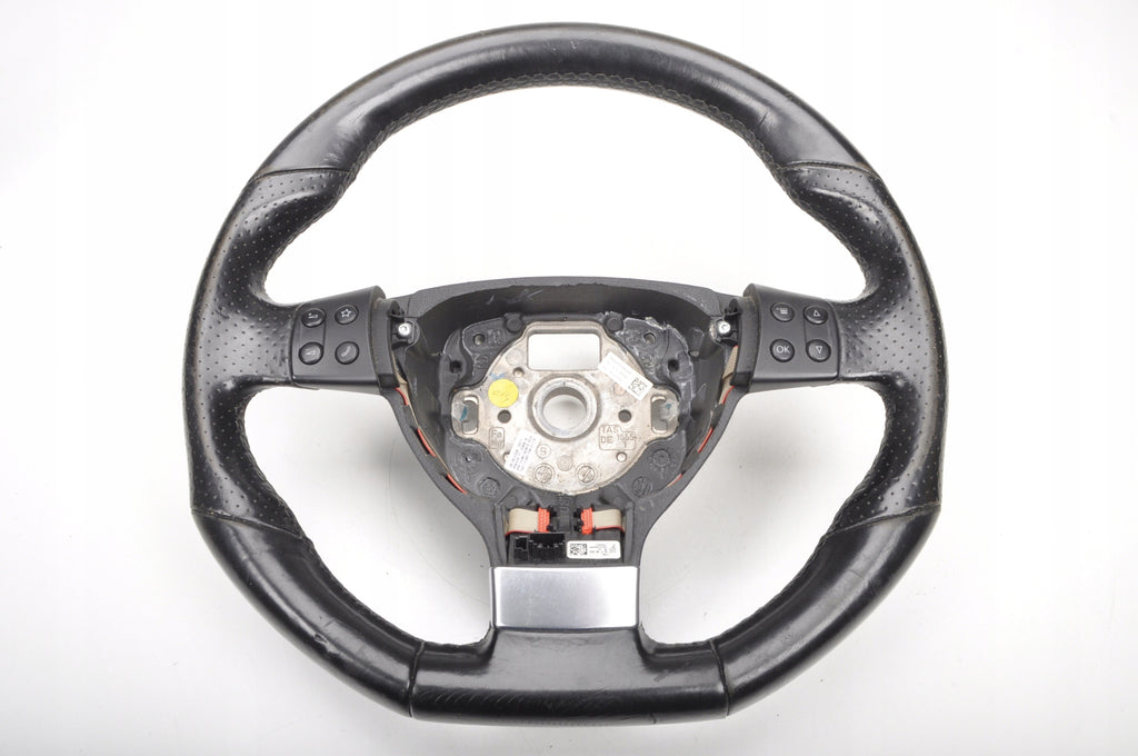 VOLKSWAGEN SCIROCCO III LEATHER STEERING WHEEL 1K8419091E