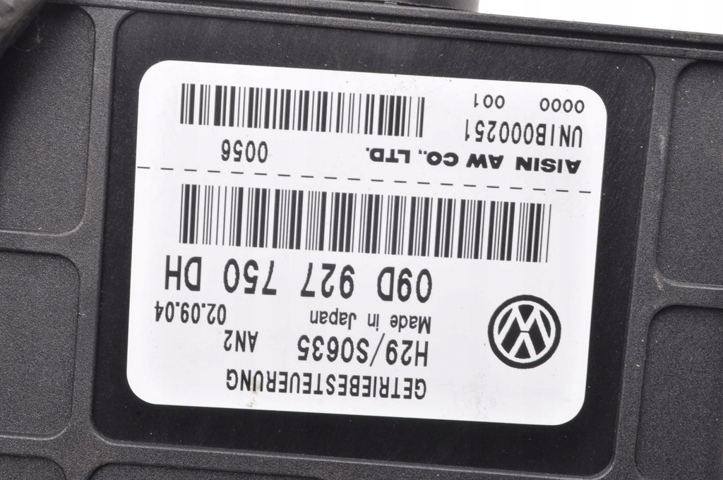 VOLKSWAGEN TOUAREG AND 7L AUTOMATIC TRANSMISSION CONTROLLER 09D927750DH