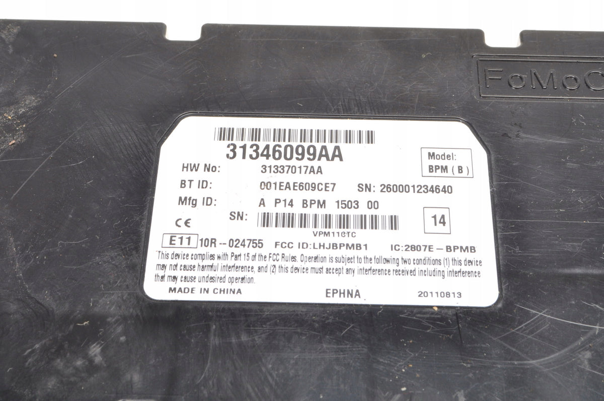 VOLVO C30 S40 II V50 MODULE BLUETOOTH CONTROLLER LIFT 31346099AA