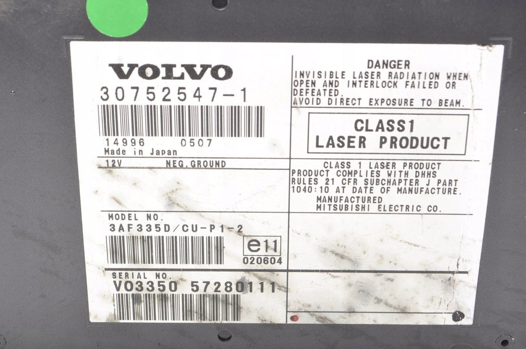 VOLVO C30 S40 V50 NAVIGATION PLATE READER 30752547