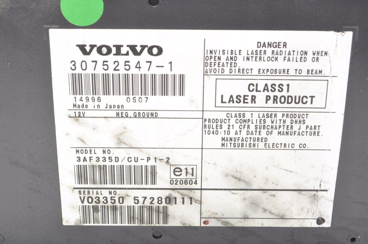 VOLVO C30 S40 V50 NAVIGATION PLATE READER 30752547