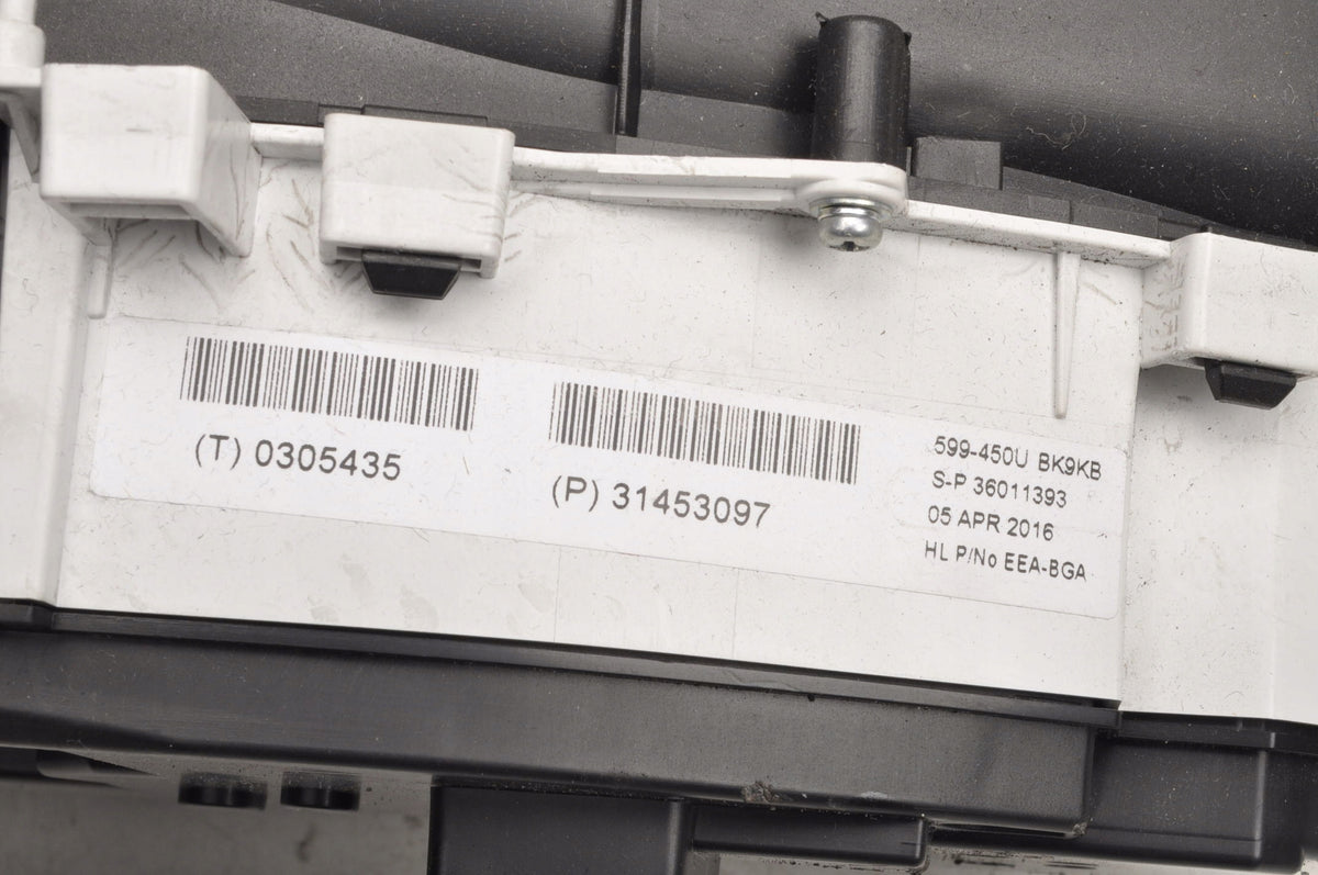 VOLVO S60 II V60 2.0 D COUNTER CLOCKS 31453097