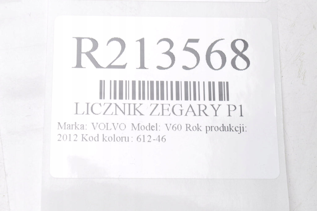 VOLVO S60 II V60 2.4 D5 COUNTER CLOCKS 31343330AA EU