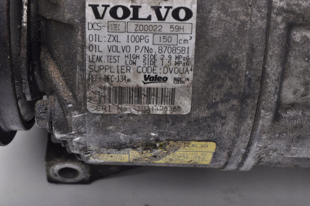 VOLVO S60 II V60 2.5 20V 254KM AIR CONDITIONING COMPRESSOR 31332386