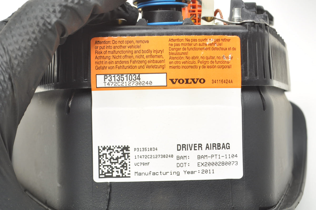 VOLVO S60 II V60 AIRBAG DRIVER AIRBAG 31351034