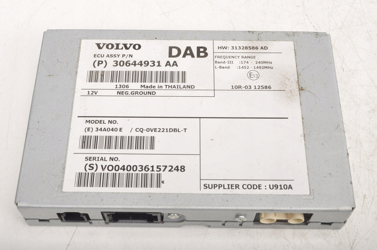 VOLVO S60 II V60 MODULE DRIVER DAB 30644931AA