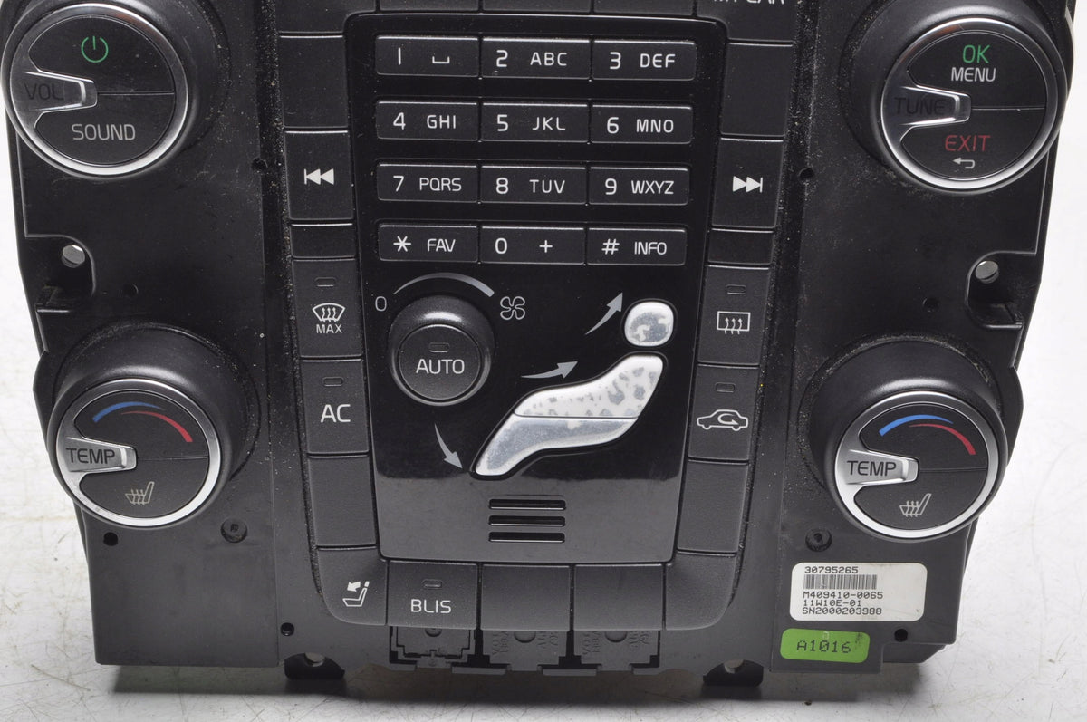VOLVO S60 II V60 PANEL AIR CONDITIONING SWITCH 30795265