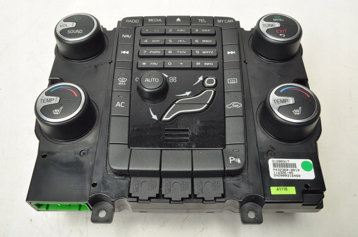 VOLVO S60 II V60 PANEL AIR CONDITIONING SWITCH 31288317