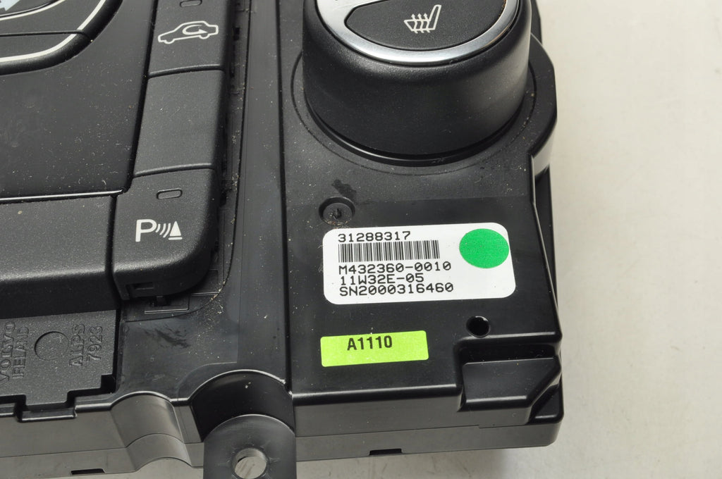 VOLVO S60 II V60 PANEL AIR CONDITIONING SWITCH 31288317