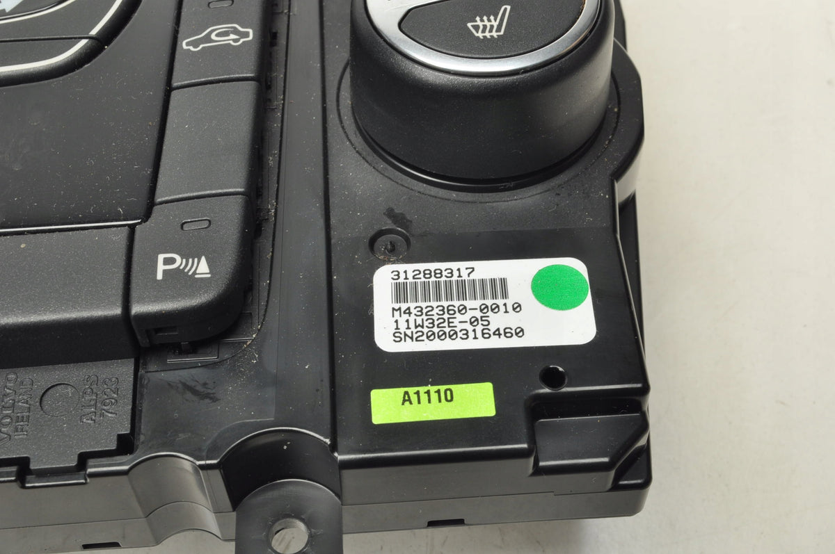 VOLVO S60 II V60 PANEL AIR CONDITIONING SWITCH 31288317