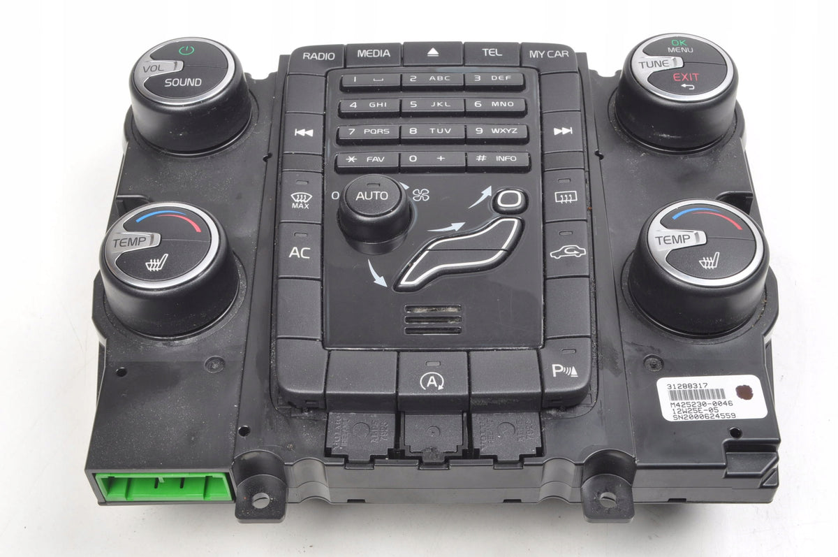 VOLVO S60 II V60 PANEL AIR CONDITIONING SWITCH 31288317