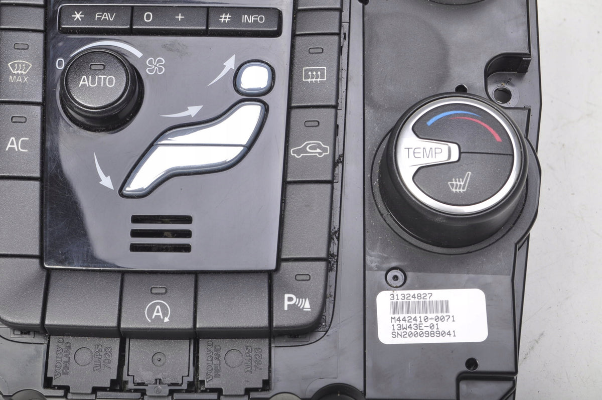 VOLVO S60 II V60 PANEL AIR CONDITIONING SWITCH 31324827