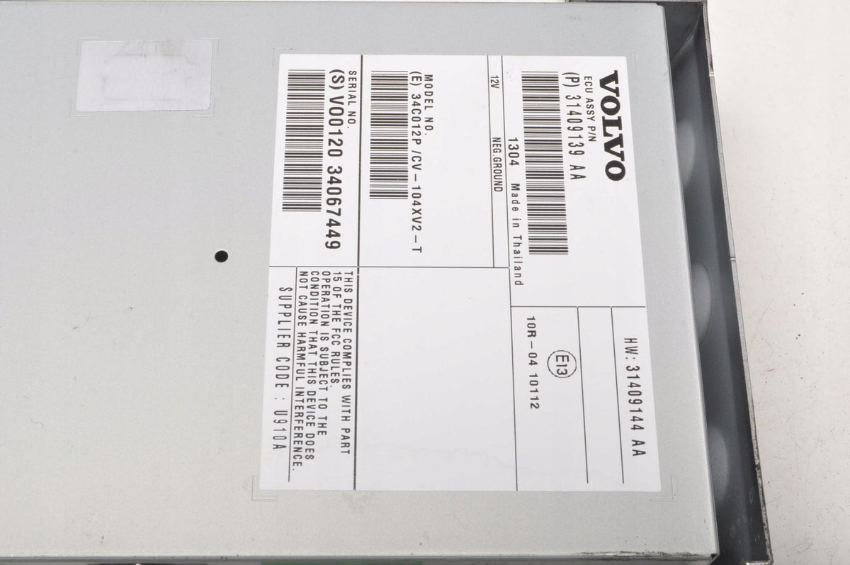 VOLVO S60 II V60 RADIO AMPLIFIER 31409139AA