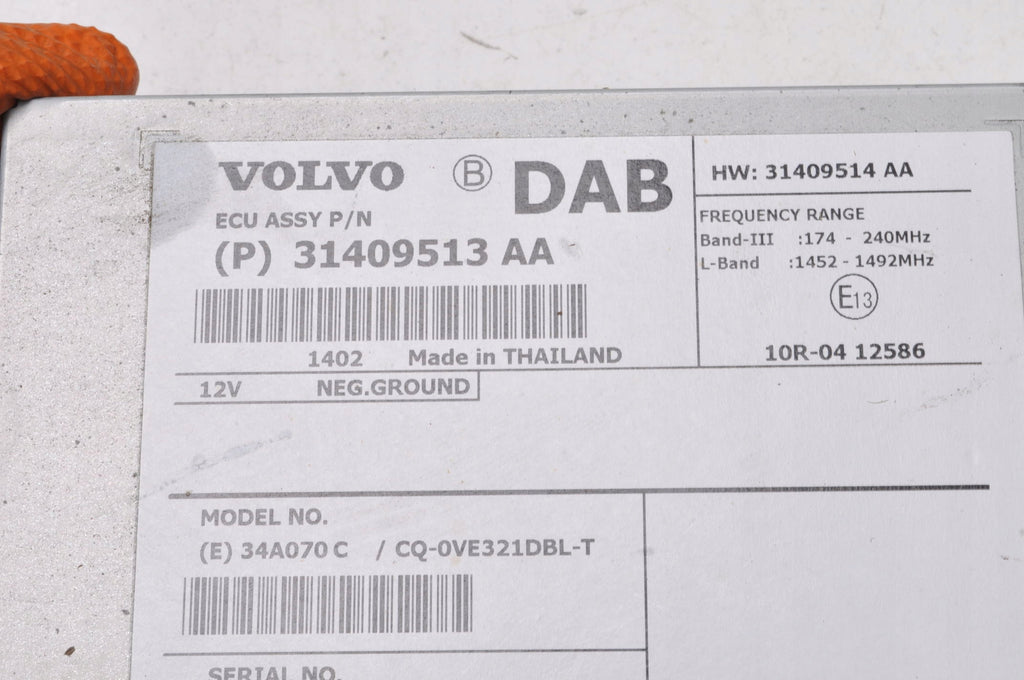 VOLVO S60 II V60 RADIO AMPLIFIER 31409513AA LIFT