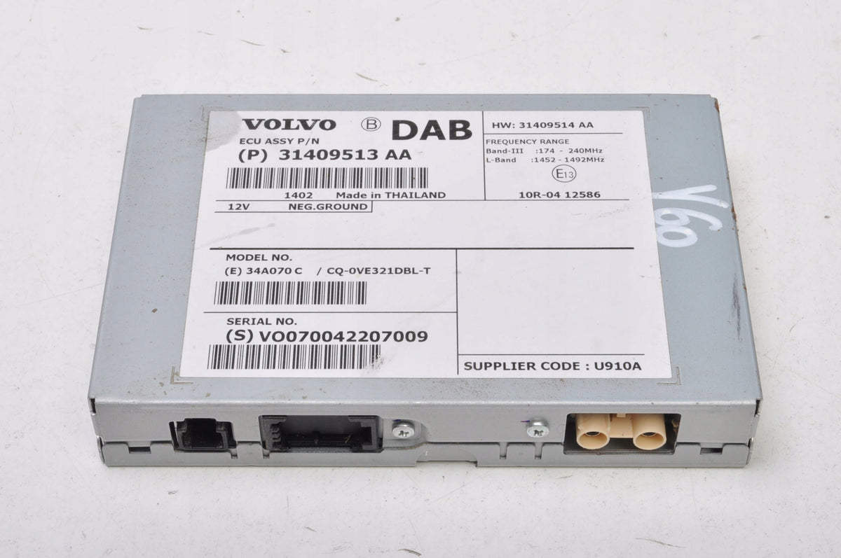 VOLVO S60 II V60 RADIO AMPLIFIER 31409513AA LIFT