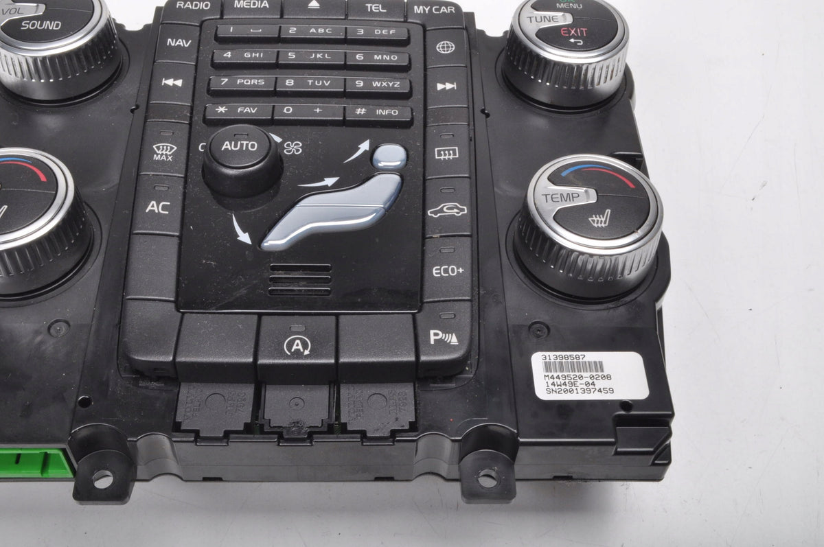 VOLVO S60 II V60 S80 V70 PANEL AIR CONDITIONING SWITCH 31398587