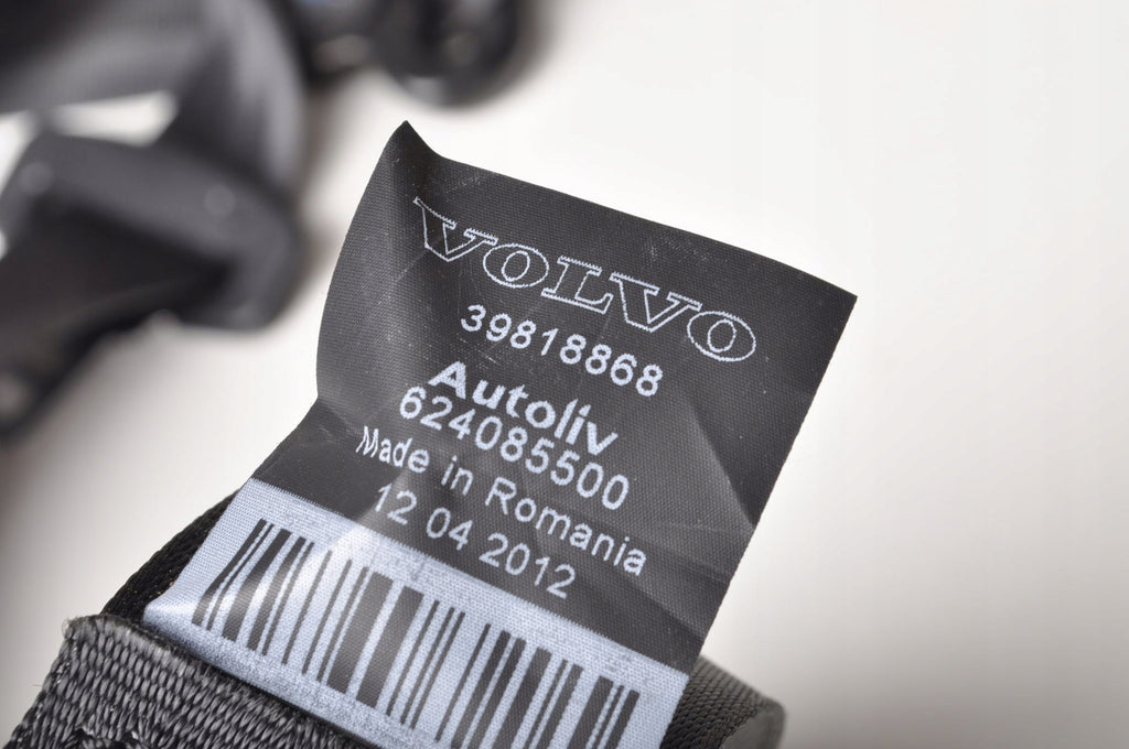 VOLVO S60 II V60 SEAT BELT LEFT REAR 2 ROW 39818868