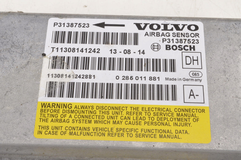 VOLVO S60 II V60 XC60 AIRBAG SENSOR 31387523