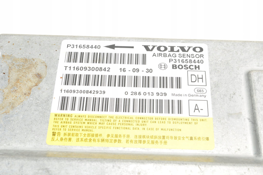 VOLVO S60 II V60 XC60 AIRBAG SENSOR 31658440