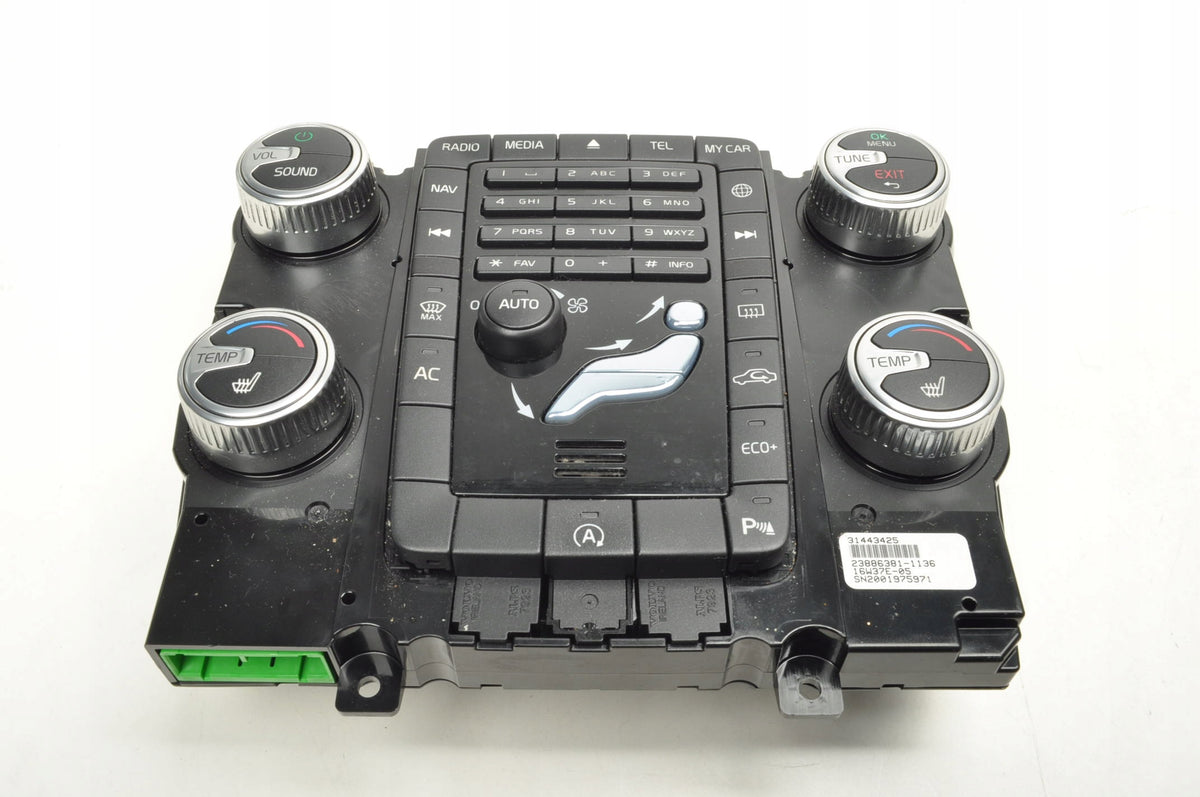 VOLVO S60 II V60 XC60 PANEL AIR CONDITIONING SWITCH 31443425 LIFT