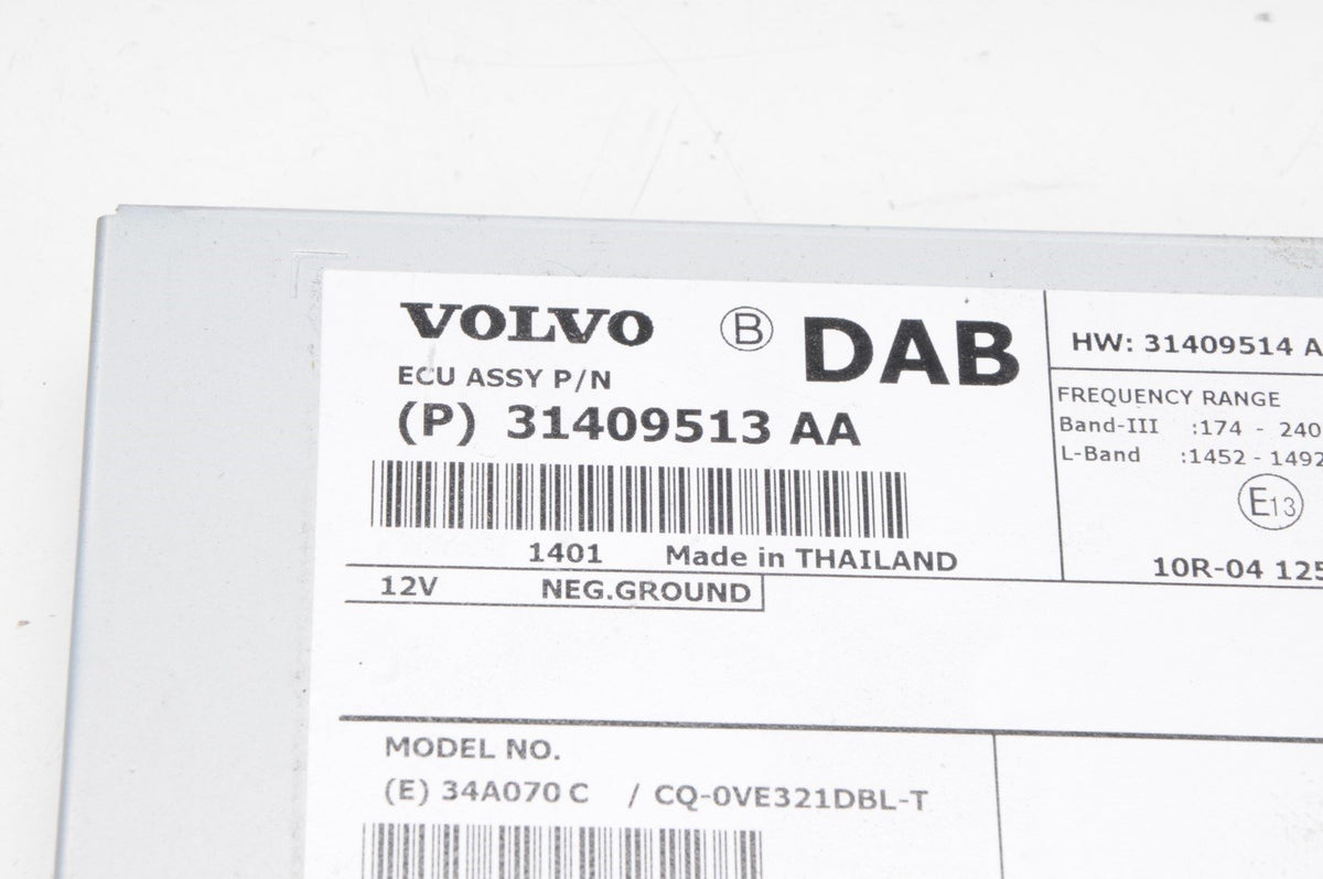 VOLVO S60 II V60 XC60 RADIO AMPLIFIER 31409513