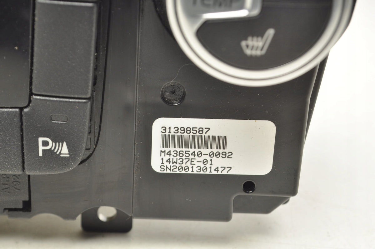 VOLVO S60 II V60 XC70 PANEL AIR CONDITIONING SWITCH 31398587
